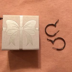 Macy’s 1 inch hoop earrings